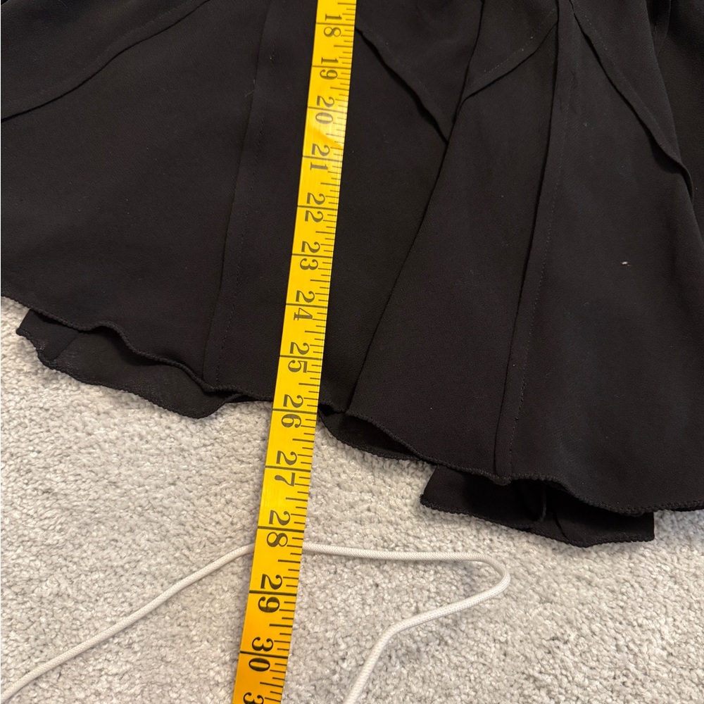 Max Studio Black V-Neck Ruffled Blouse - Picture 6 of 9